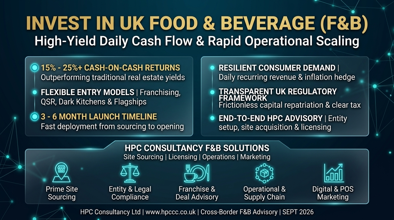 Why India Investors Must Consider the UK Food and Beverage Sector as Their Primary Entry Point